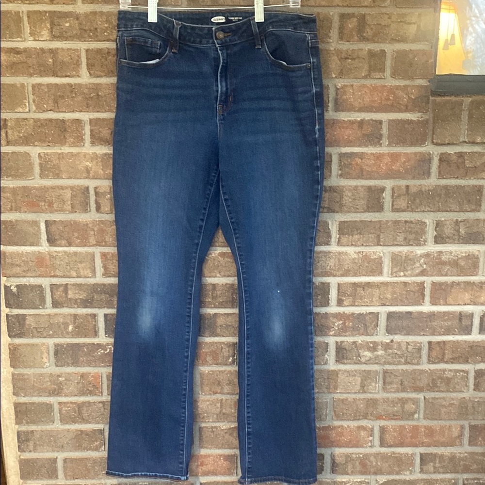 Old Navy Dark Blue Boot Cut Women's Jeans